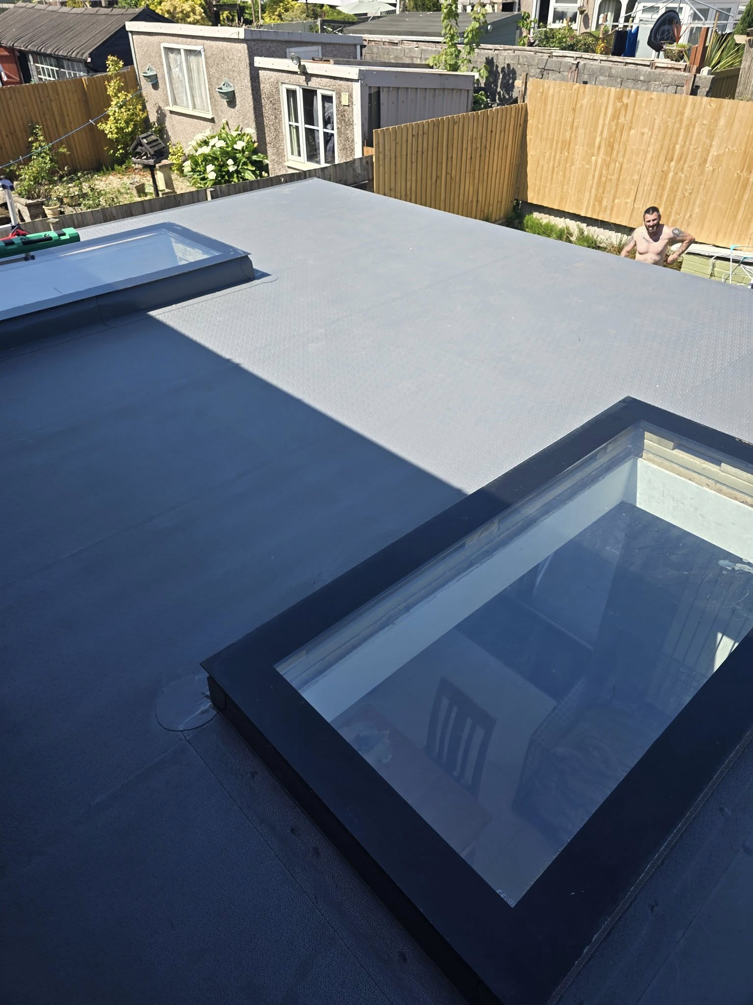 flat roof installation